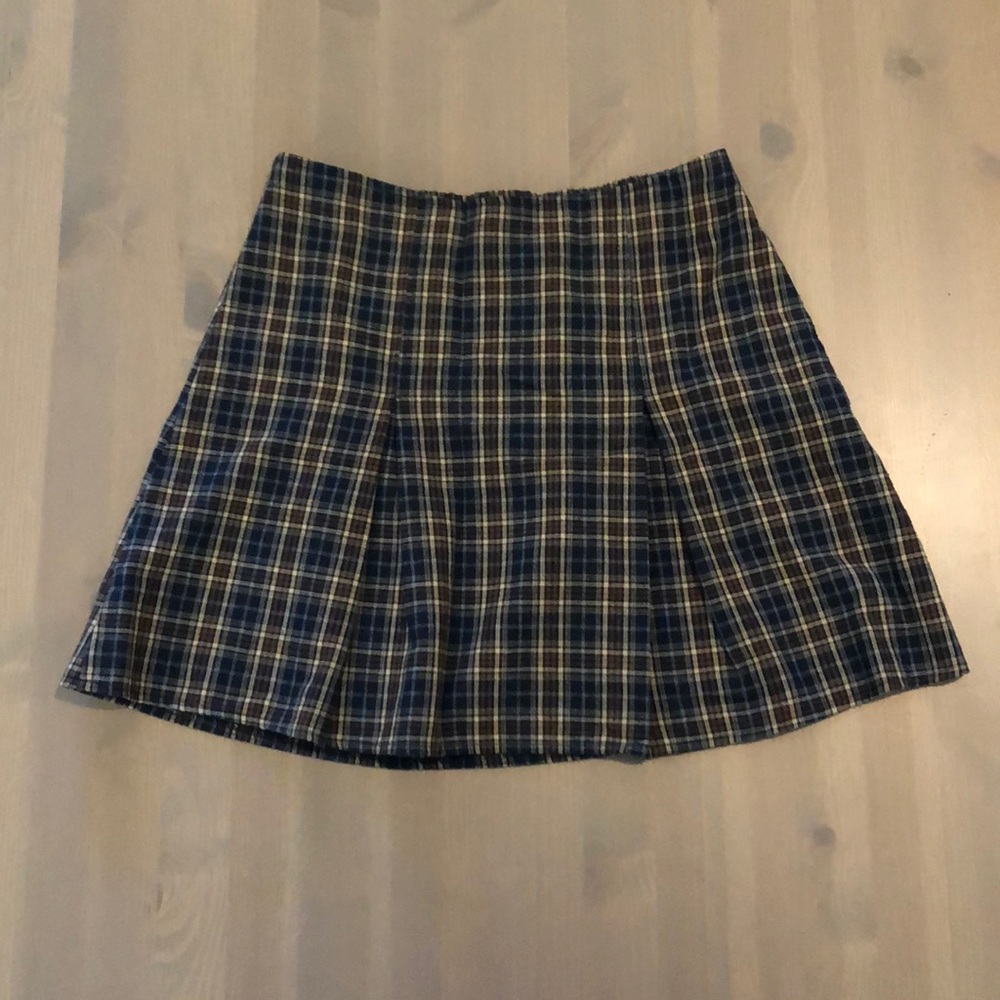 Brandy Melville plaid cotton skirt